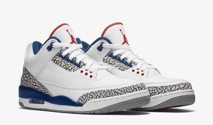 NIKE AIR JORDAN 3 WHITE X BLUE