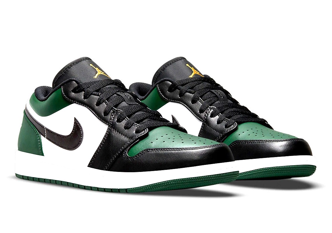 Nike Air Jordan 1 Low Sneaker Green Toe