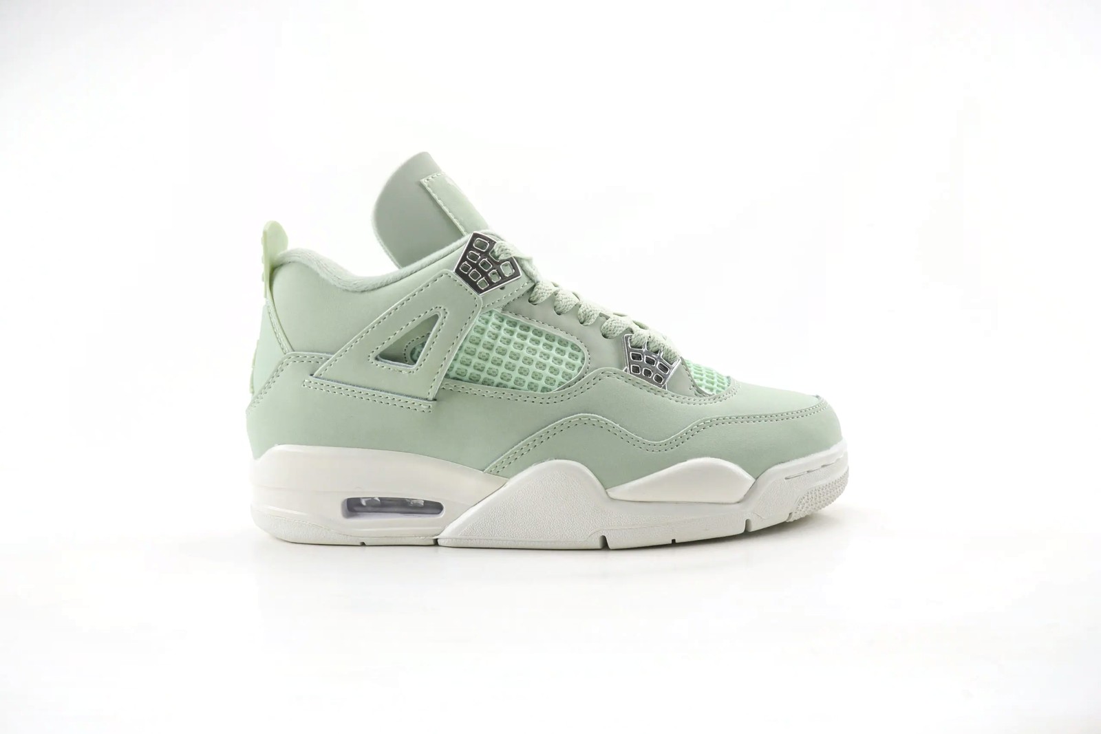 Air Jordan 4 Retro Seafoam Sail Sneaker Lime Green