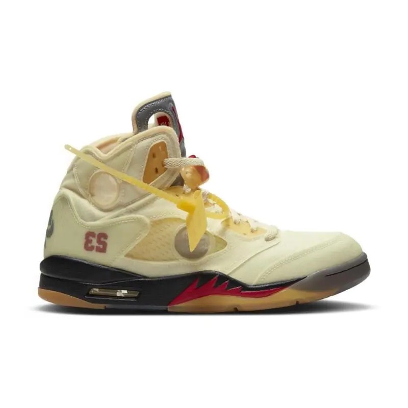 Off-White x Air Jordan 5 Sail Yellow