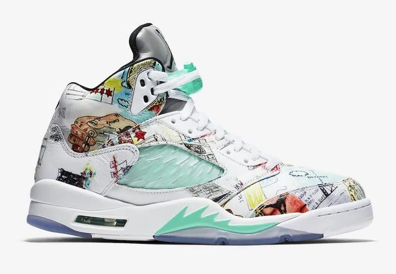 Air Jordan 5 Retro Wings Sneaker Multicolor